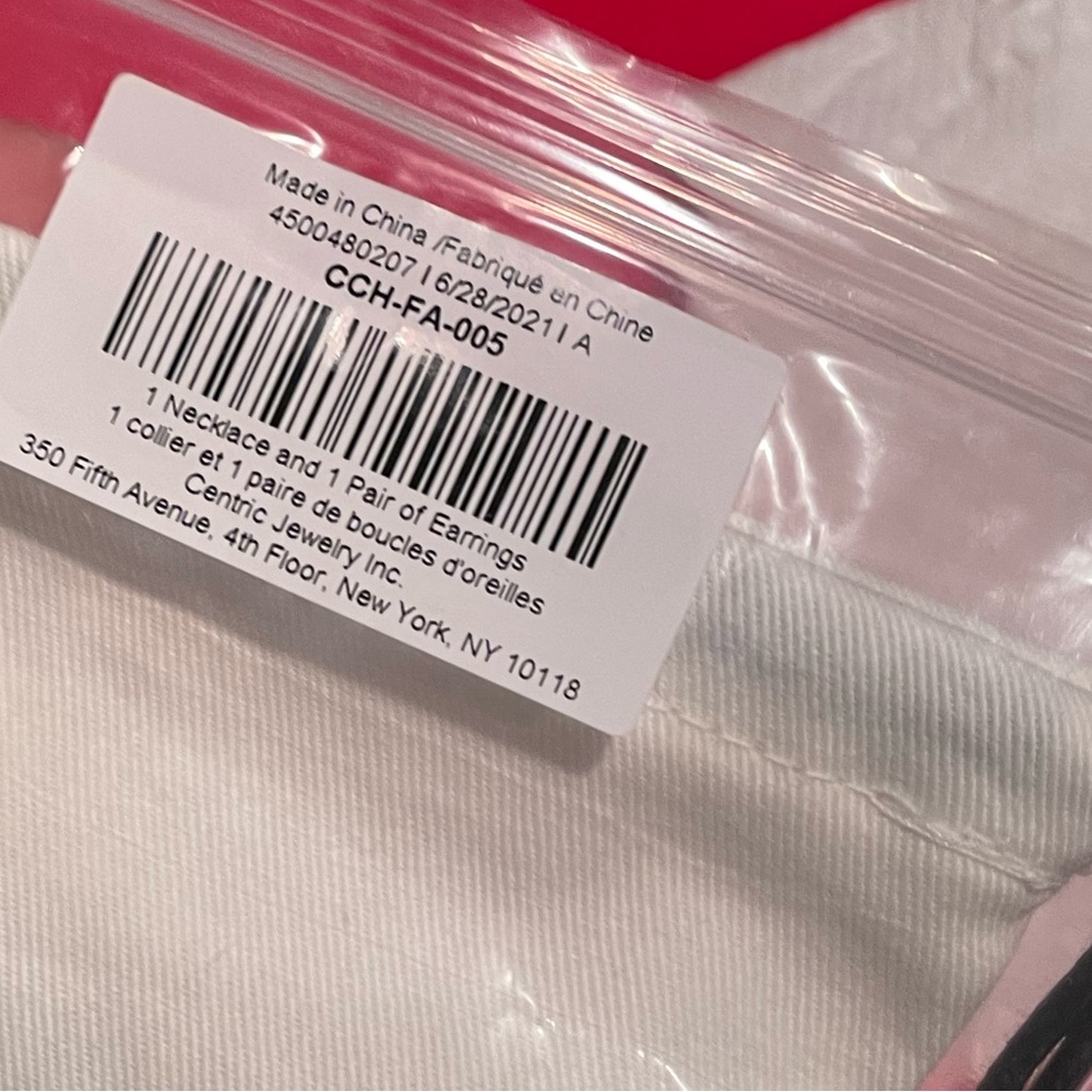 Coach Open Circle Necklace + Tea Rose Stud Set - Picture 3 of 5